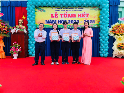 TRƯỜNG THCS PHÚ CƯỜNG TỔ CHỨC LỄ TỔNG KẾT NĂM HỌC 2024 – 2025